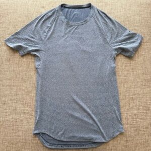 Lululemon Drysense Short Sleeve T-Shirt Heathered Regatta Blue Men's M